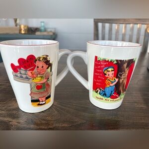 ♥️🫶🏻♥️Valentine's Day Ceramic Mugs - Set of 2 ♥️🫶🏻♥️